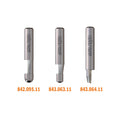 50-Pcs Solid Hwtrimmer Bits=6.35 D=6.35X6.35