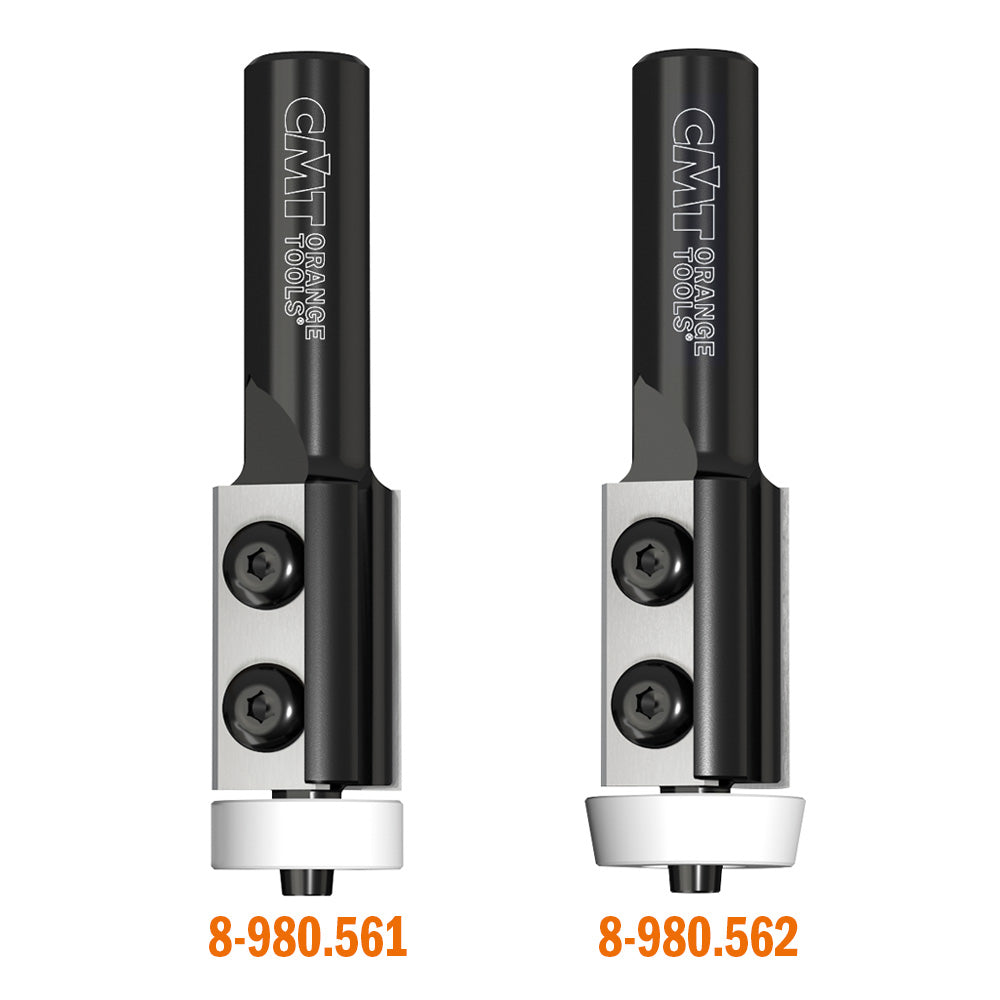 SOLID SURFACE FLUSH TRIM BIT W/ INSERT KNIVES HW S=12,7 D=22x30x83 10° RH
