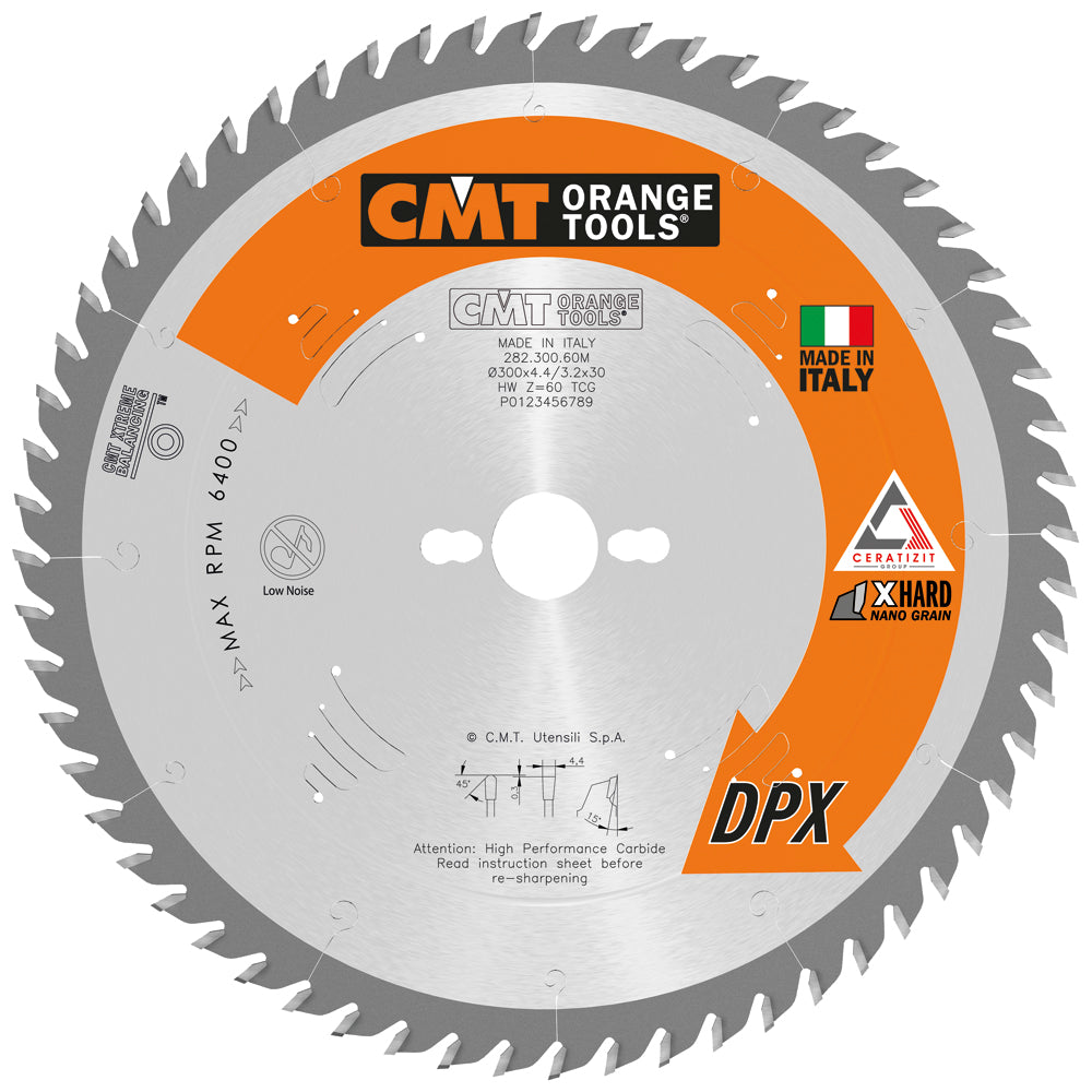 PANEL SIZING BLADE HW 350x4.4/3.2x75 Z72 TCG POS DPX