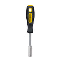 Screwdriver with 1/4" female hex drive and magnetic holder