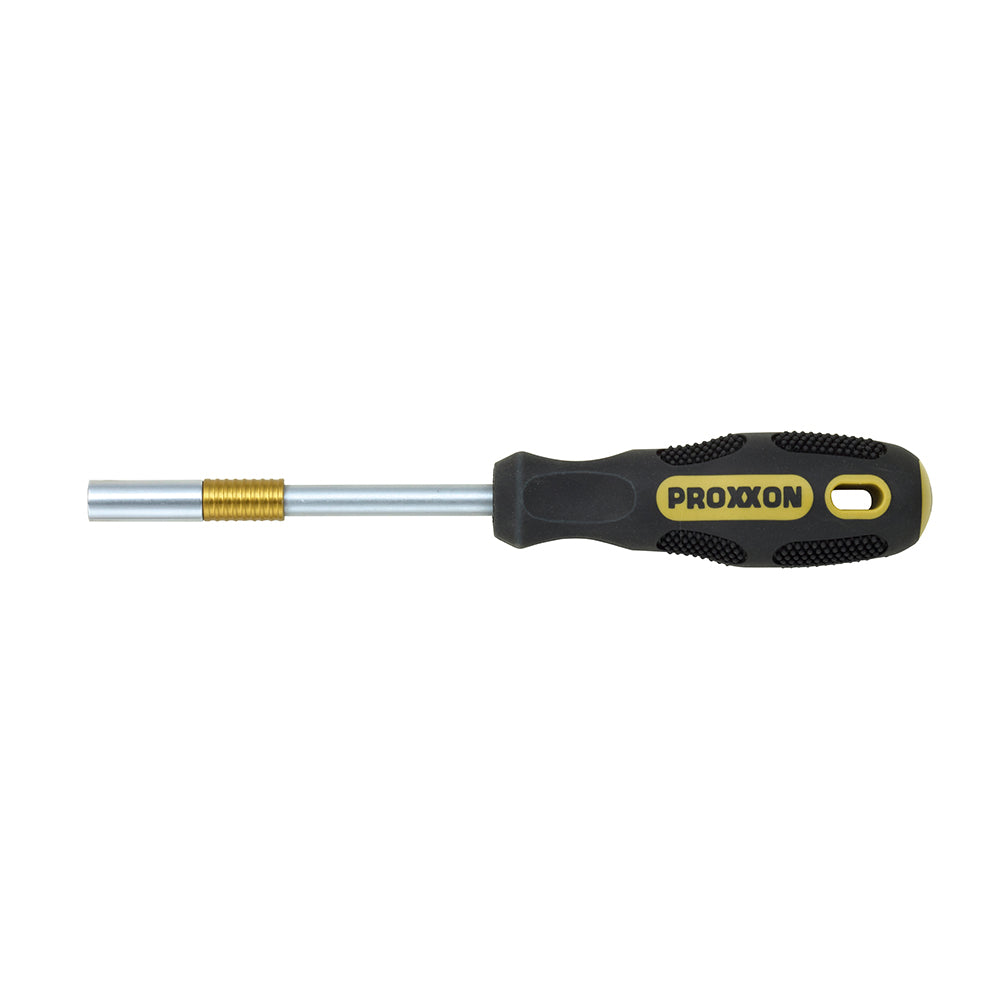 Screwdriver with 1/4" female hex spring sleeve