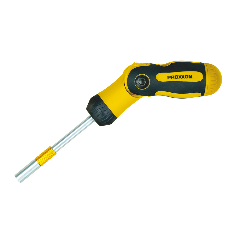 Foldable screwdriver with ratcheting function 1/4"