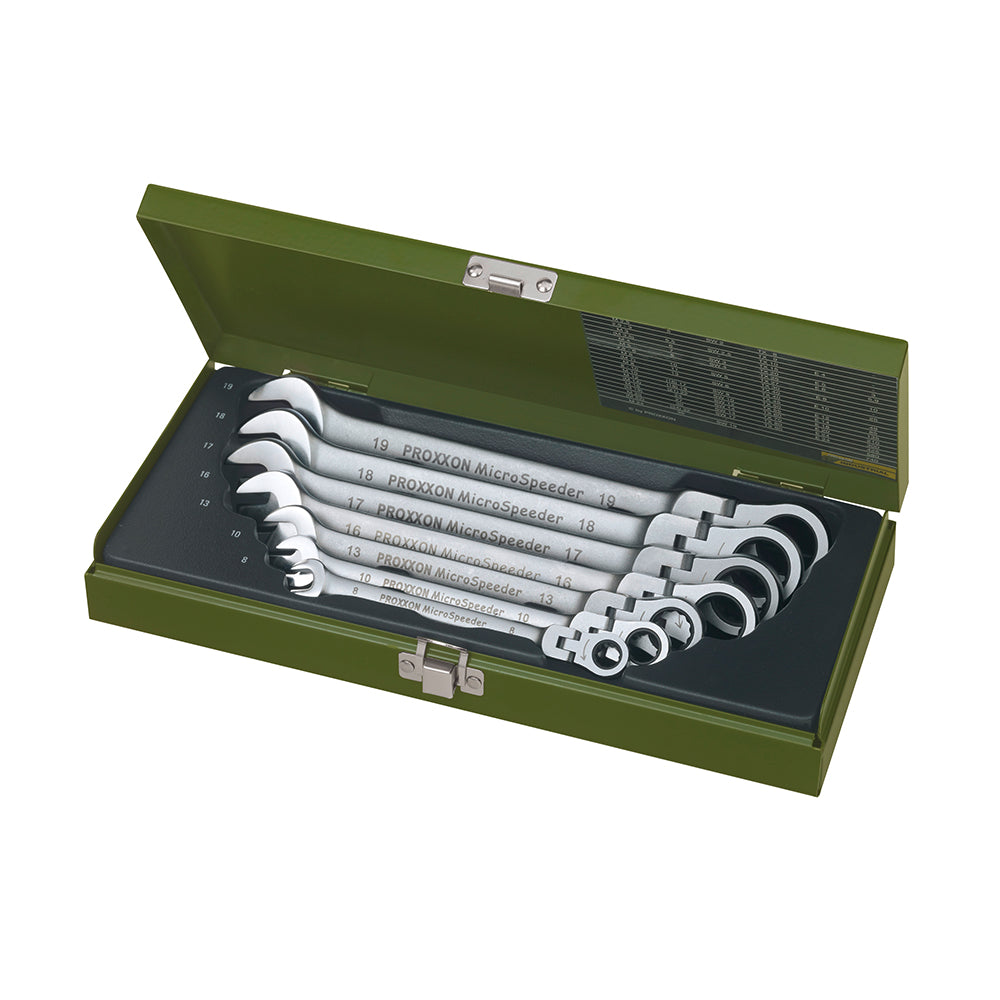 Micro-Combispeeder set with Flex Head, 8 - 19 mm (7-piece)