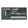Socket set 1/4" (36-piece)