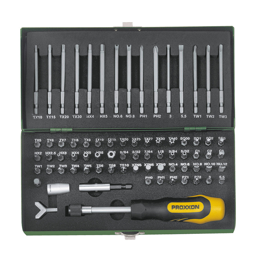 Super safety screwdriver set, 1/4" (75-piece)