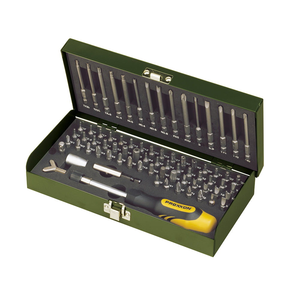Super safety screwdriver set, 1/4" (75-piece)