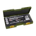 Complete socket set, 1/4" + 1/2" (65-piece)