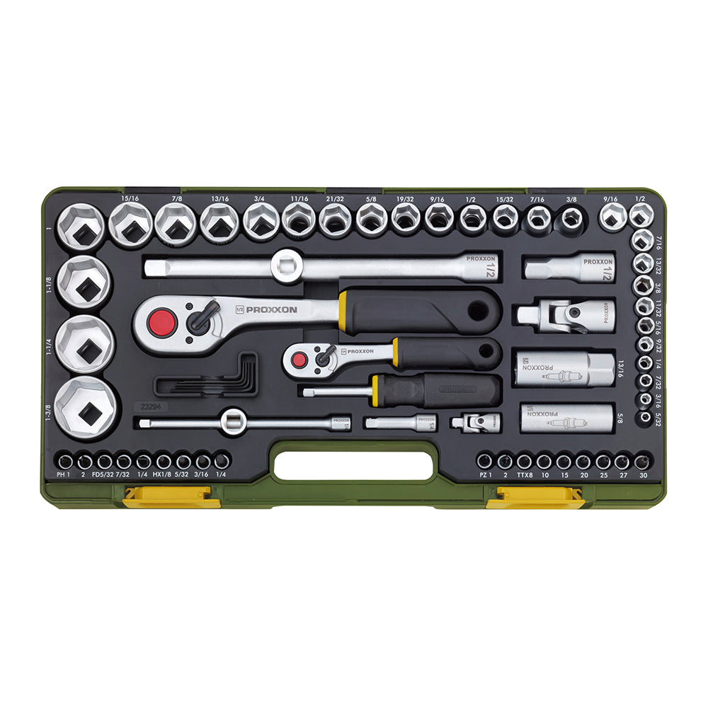 Socket Set for imperial sizes (65-piece)