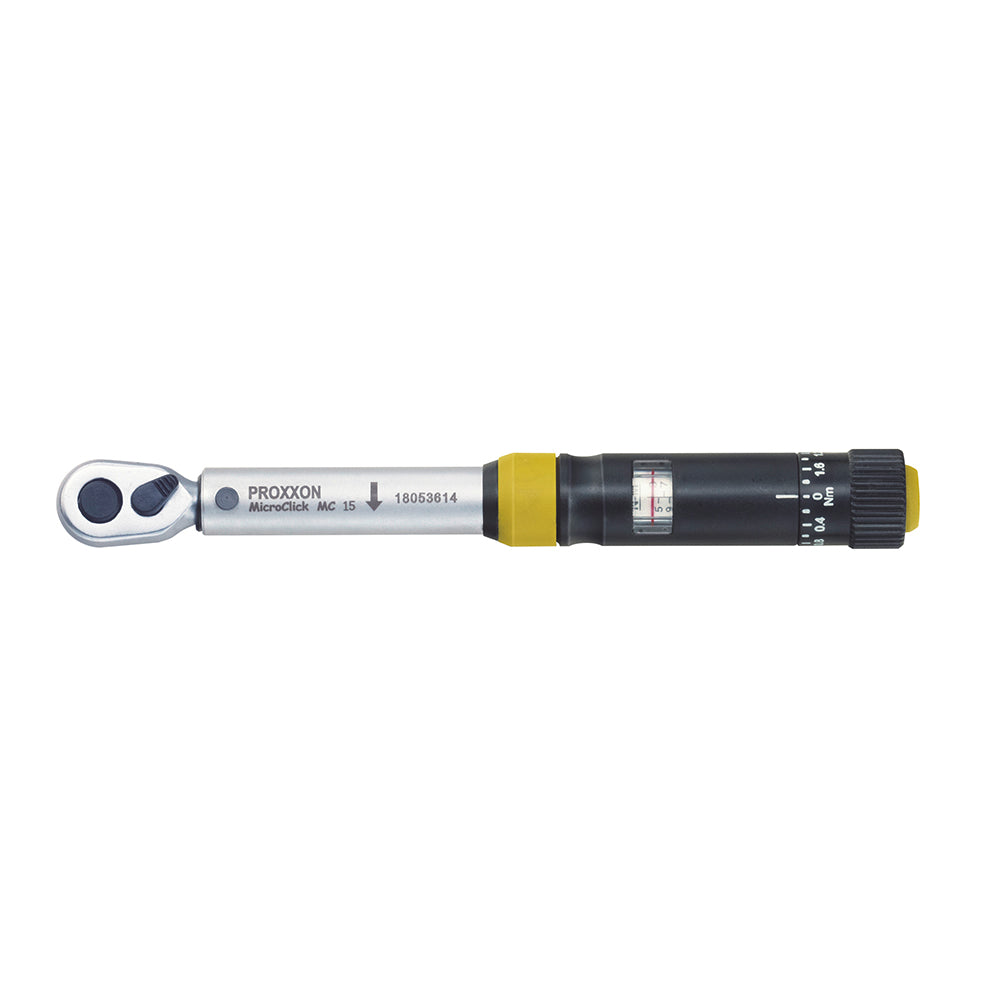 MicroClick torque wrench MC 15, 3 - 15 Nm, 1/4"
