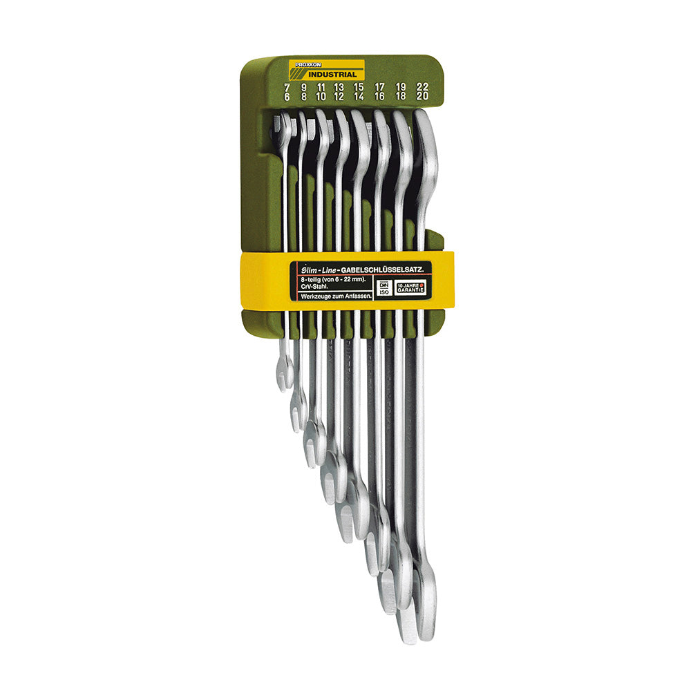 SlimLine flat spanner set, 6 - 22 mm (8-piece)