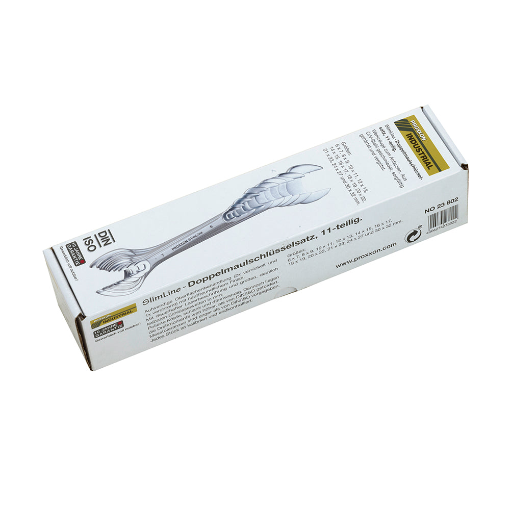 SlimLine flat spanner set, 6 - 32 mm (11-piecce)