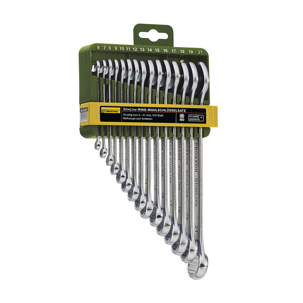 SlimLine-combination spanner set 6 - 21 mm (15-piece)