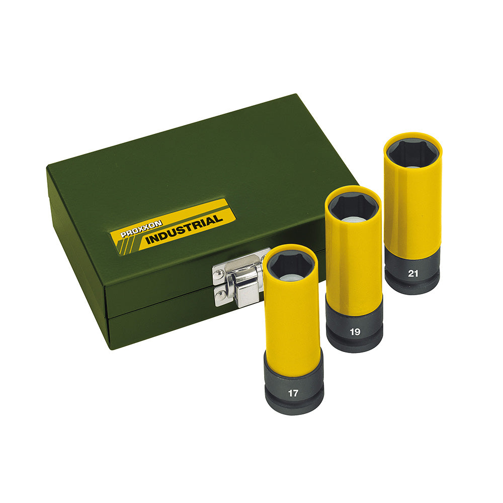 Impact socket set 1/2", 85 mm (3-piece - 17, 19, 21 mm)