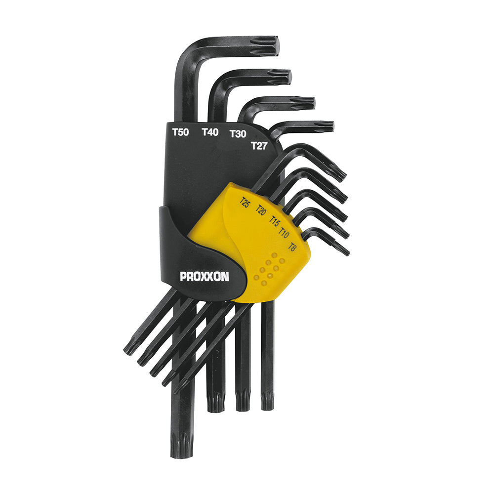 Set of angled TX-keys TX 8 - 50 (9-piece)