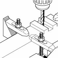 Step clamp set (steel) for workpiece thickness max. 20 mm