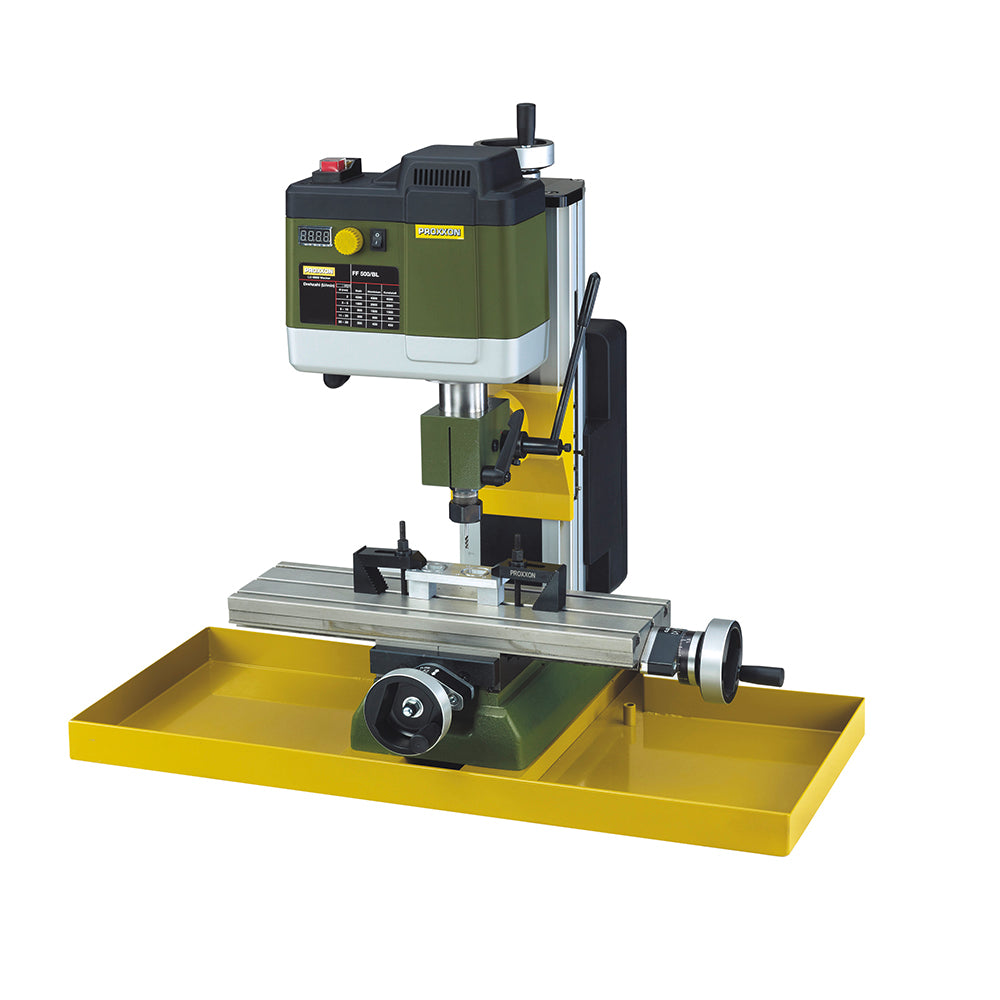 Chip collecting tray for PROXXON milling machines