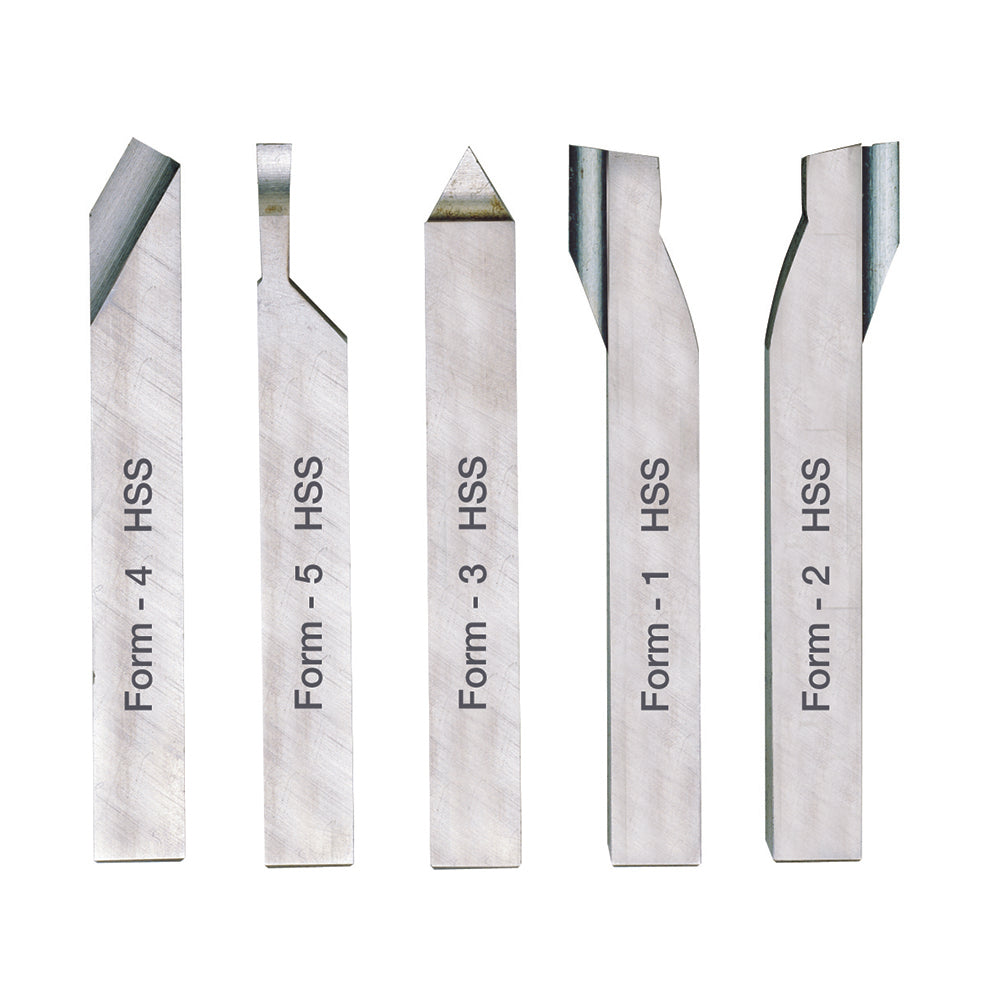 Cutting set (8 x 8 x 80 mm) HSS (5-piece)
