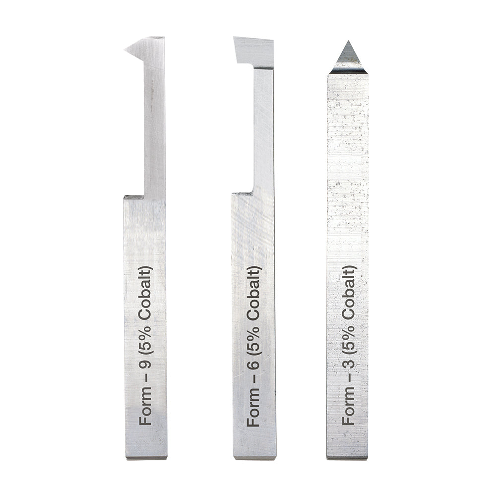 Thread cutting set (8 x 8 x 80 mm) HSS (3-piece)
