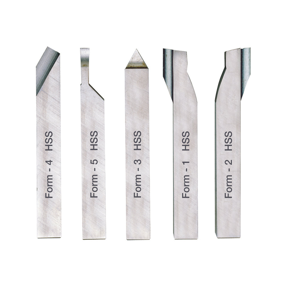 Cutting set (10 x 10 x 80 mm) HSS (5-piece)