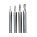 Milling cutter set, DIN 327, HSS 2 - 3 - 4 - 5 mm (4-piece)