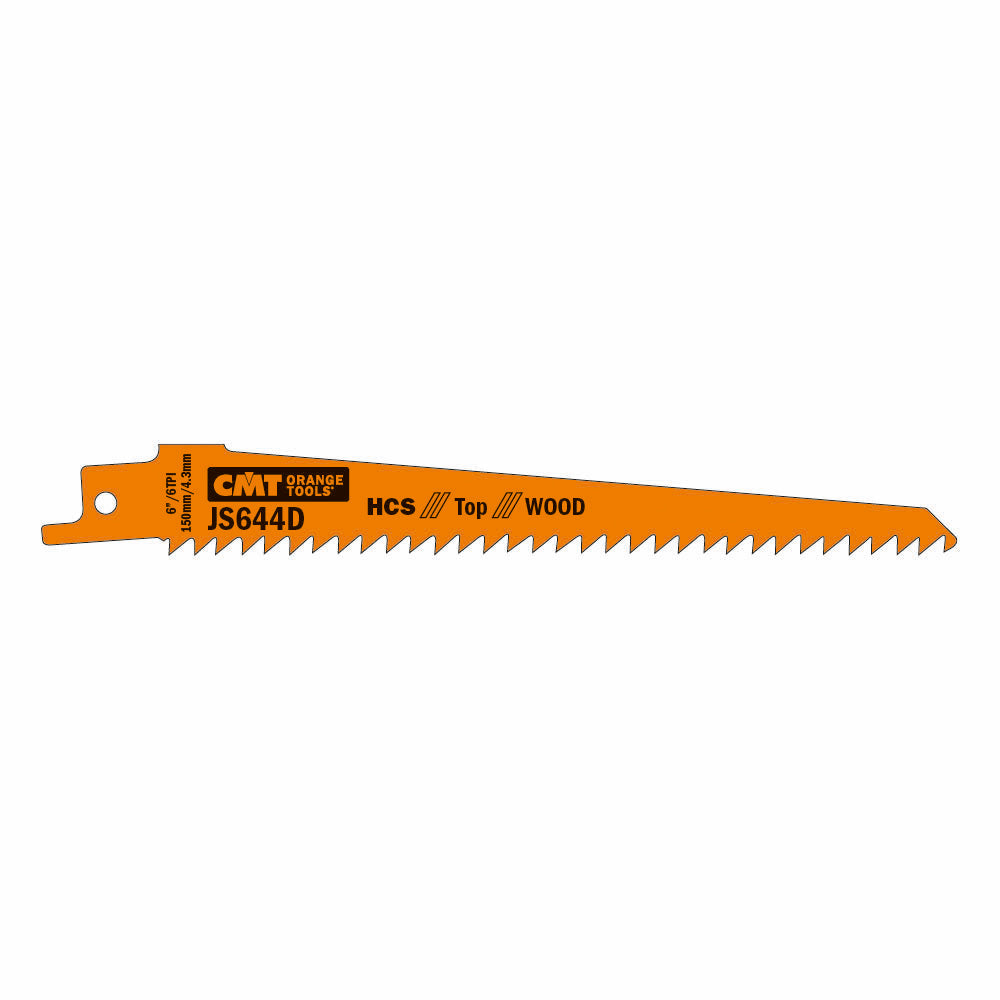 5 SABRE SAW WOOD HCS 150x4.3x6TPI (SIDESET/GROUND)