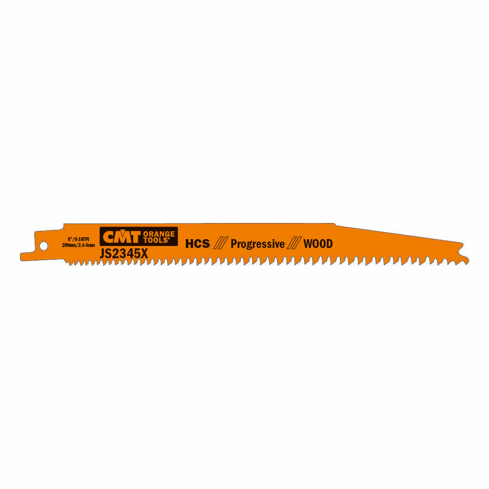 5 SABRE SAW WOOD HCS 200x2.4-4x6-10TPI SIDESET/GROUND