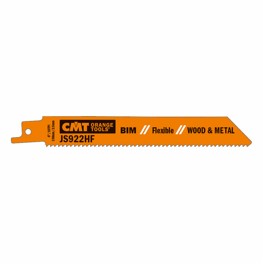 5 SABRE SAW WOOD-MET BIM 150x2.5x10TPI SIDESET/MILLED