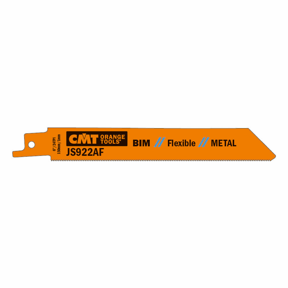 5 SABRE SAW METAL BIM 150x1x24TPI (WAVYSET/MILLED)