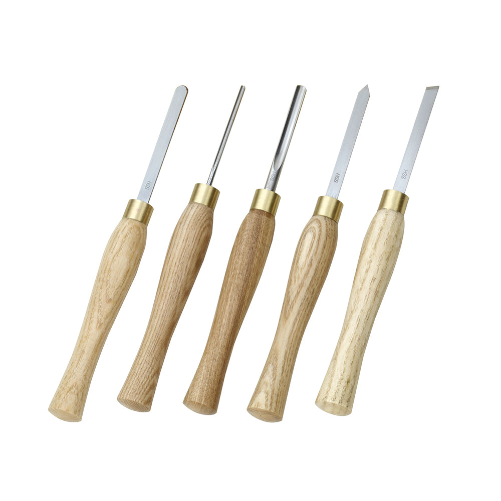 Woodturning chisel set (5-piece)