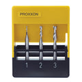 Milling cutters, 1 - 2 - 3 mm (3-piece)