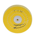 Treated muslin polishing wheel, stiff, Ø 100 x 15 mm for PM 100