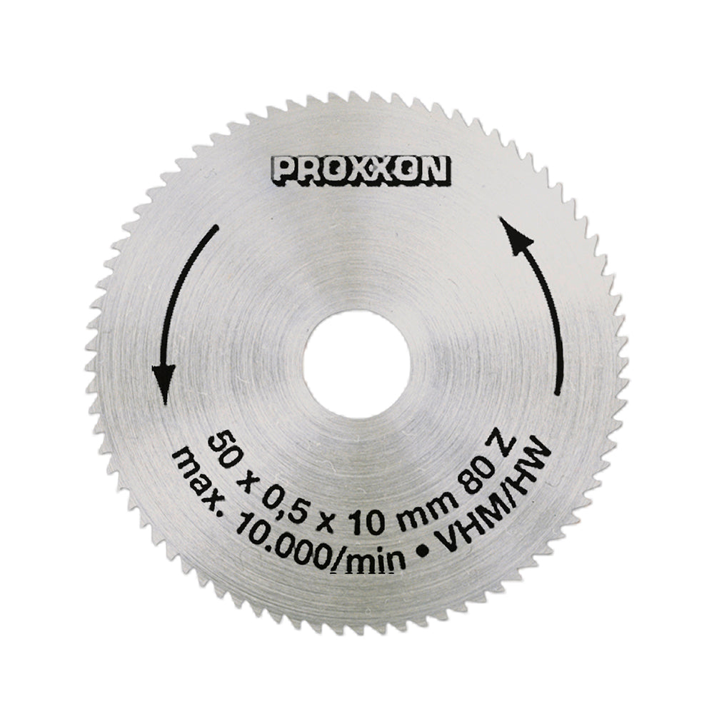 Solid carbide saw blade, 50 mm diameter (80 teeth)