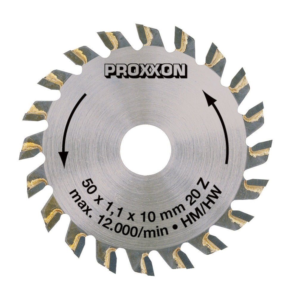 Carbide tipped blade, 50 mm diameter (20 teeth)