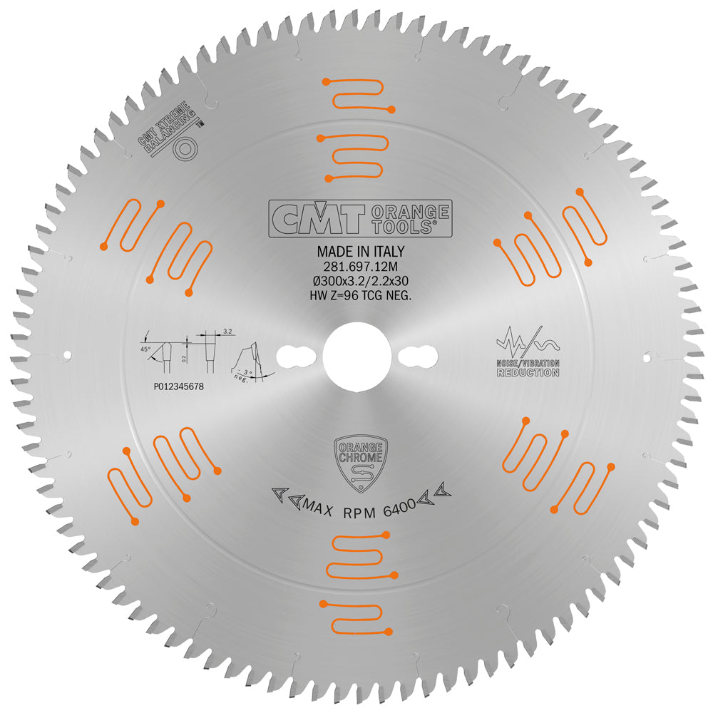 CIRCULAR SAW BLADE CHROME HW 250X3.2/2.2X30 Z80 TCG-3?NEG
