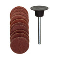 Sanding pad Ø 18 mm, with each 5 sanding discs 120 + 150 grit