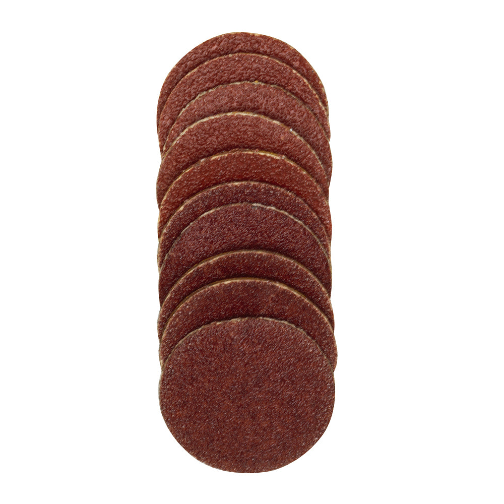 Sanding discs Ø 18 mm, each 10 pcs. 120 + 150 grit