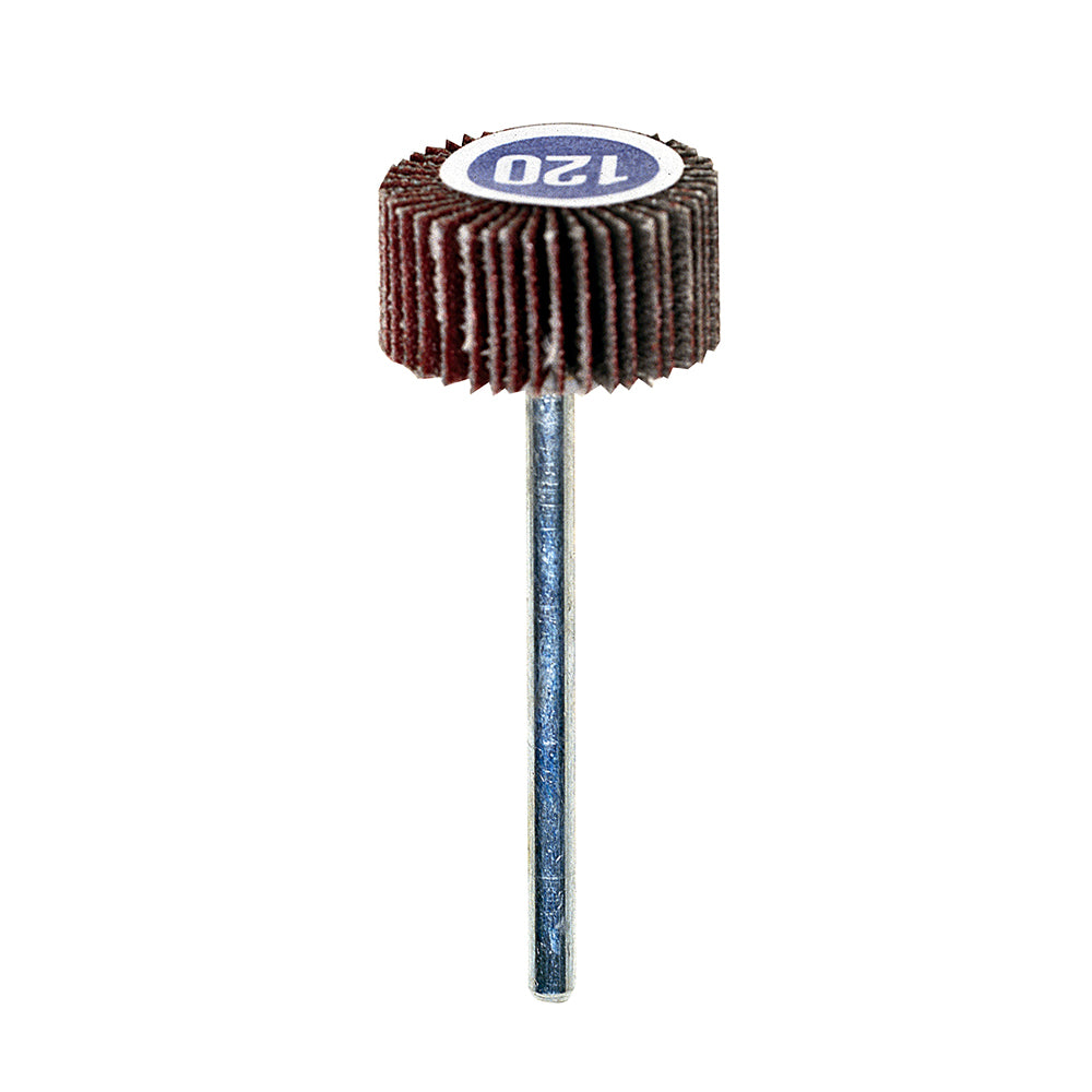 Rotary flap wheel sander, 20 x 10 mm, 120 grit