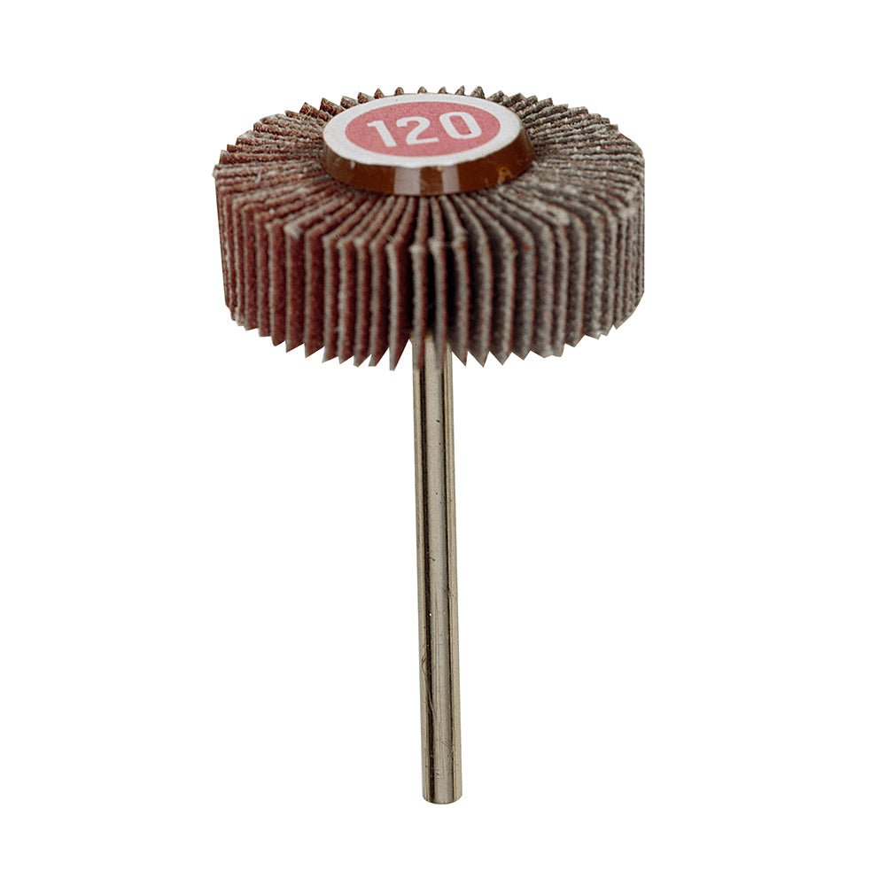 Rotary flap wheel sander, 30 x 10 mm, 120 grit