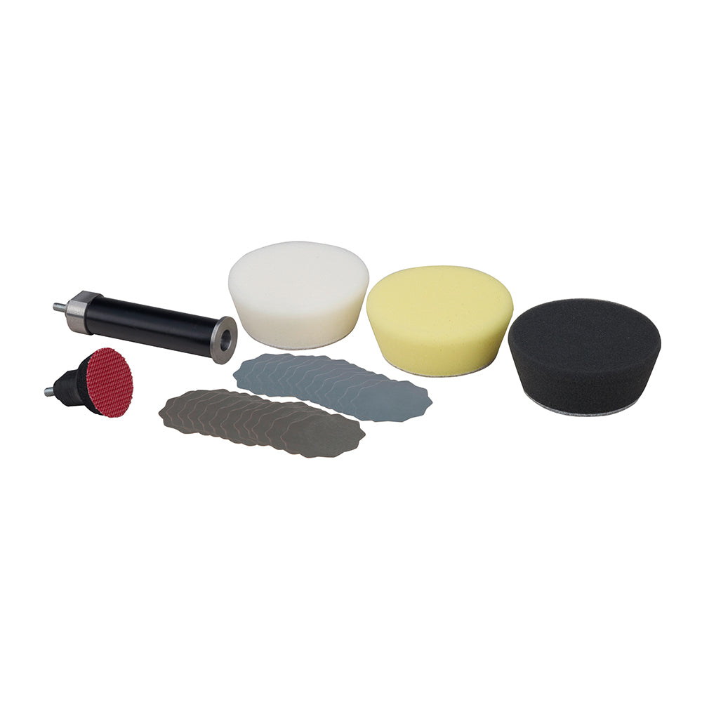 Professional polishing and grinding set incl. grinding disc Ø 30 mm and 80 mm extension