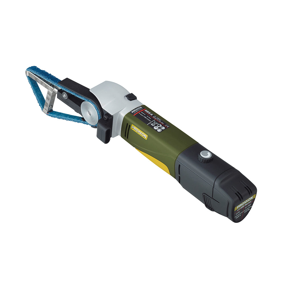 Battery-powered tube belt sander RBS/A, incl. rapid charger + lithium-ion battery