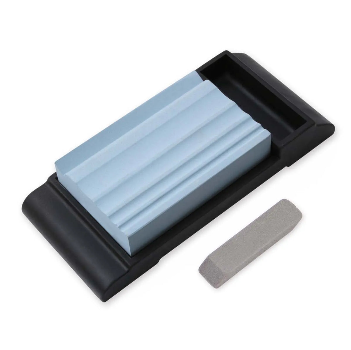 Medium Whetstone for Carving Knives (with Rubber Stand) 2HS-13 1000 Grit