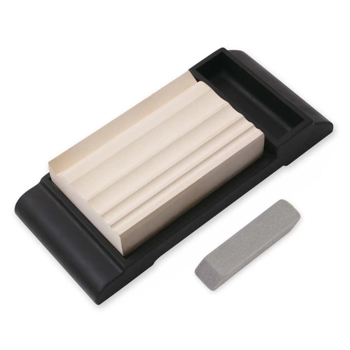 Super Fine Finishing Whetstone for Carving Knives (with Rubber Stand) 2HS-14 3000 Grit