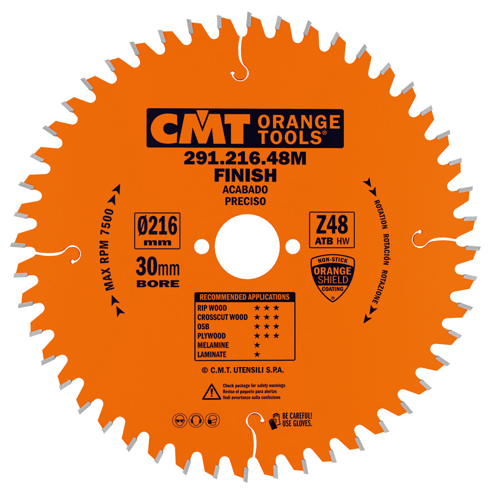 Universal Saw Blade 216X2.8X30 Z48 Atb -5?Neg