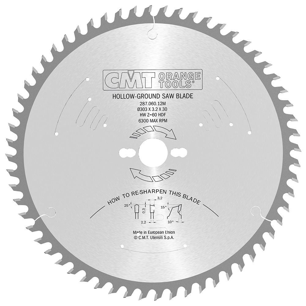 SAW BLADE HOLLOW-GROUND 250X3.2X30 Z48 HDF