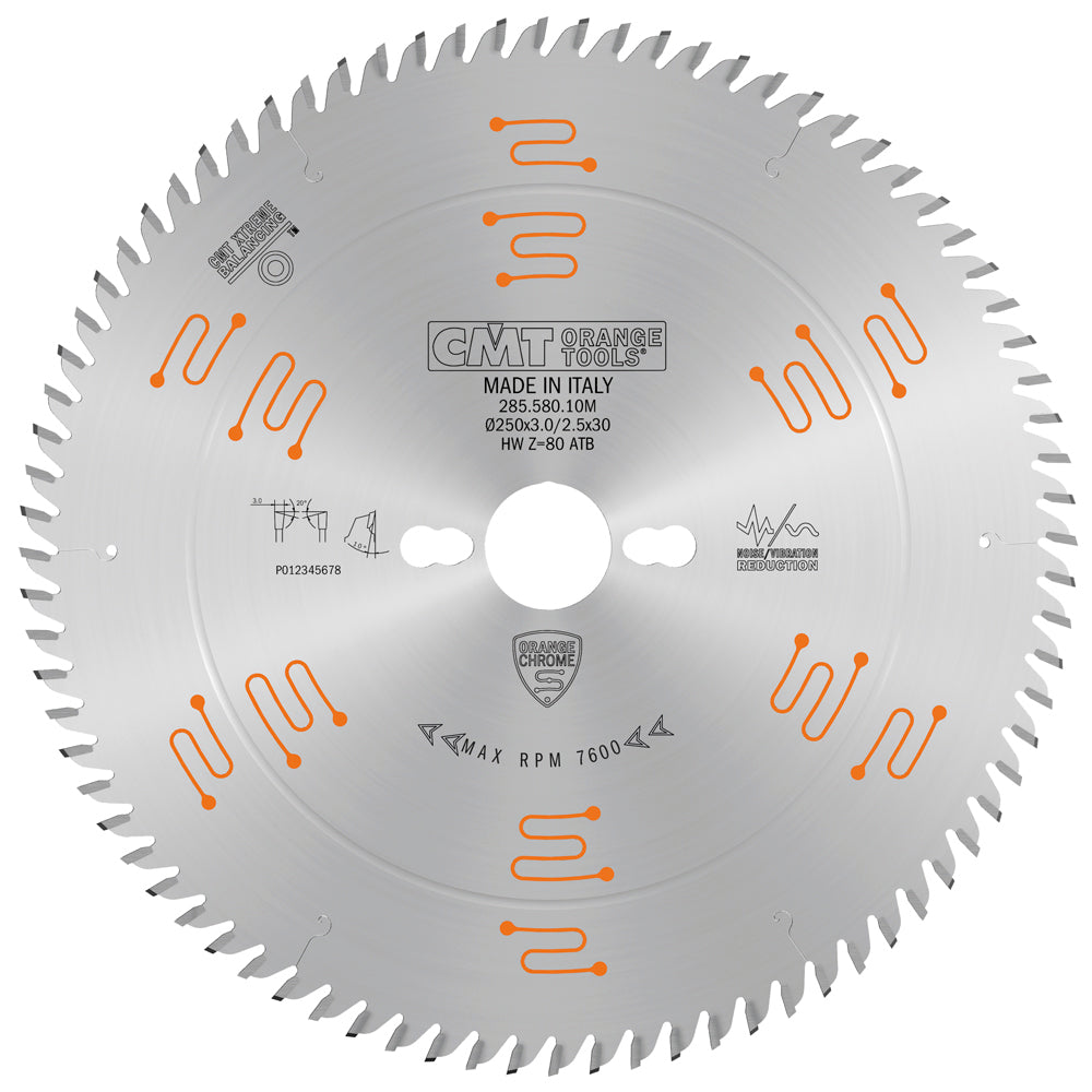 Saw Blade For Frames Cut 250X3X30 Z80 15Atb