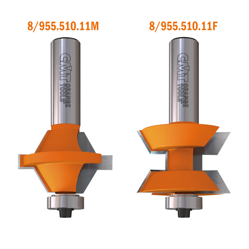 Edge Banding Router Bit Set W/Bearing  S=12   D=40X25,4
