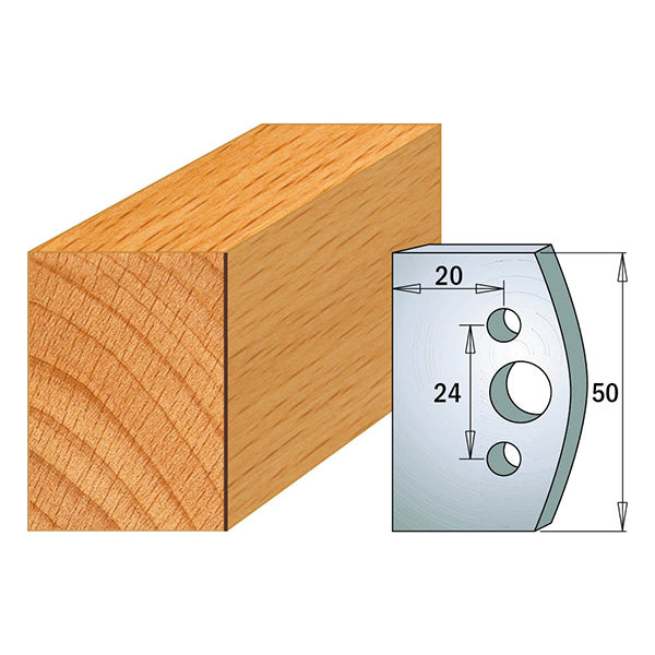 Pair Knives Hl 50X4Mm