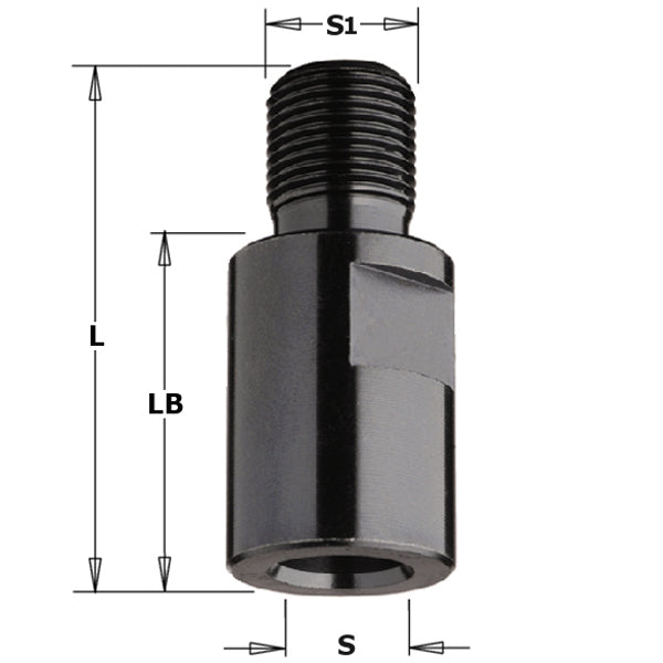 Arbor S=M10-M12X1 Lb=25