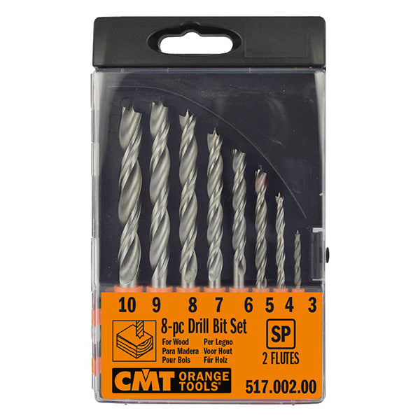 Brad Point Bit Set -8 Pcs- Hl Rh