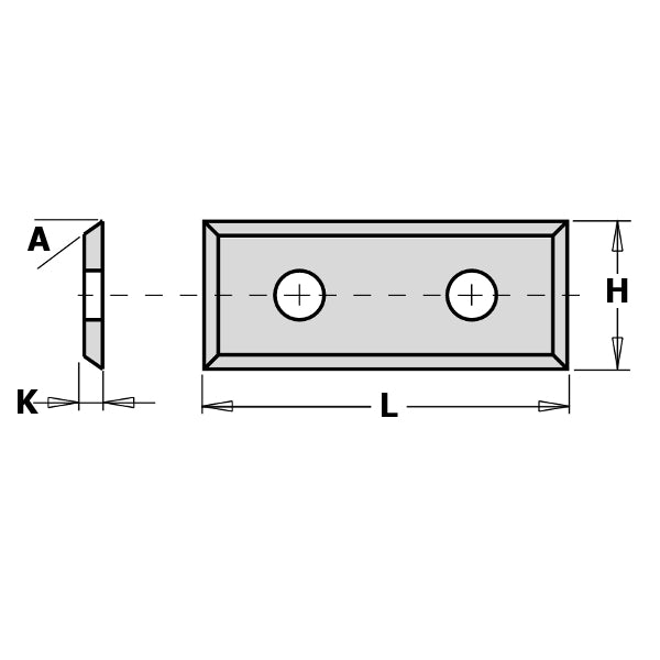 Hwm-Knife 49.5X12X1.5